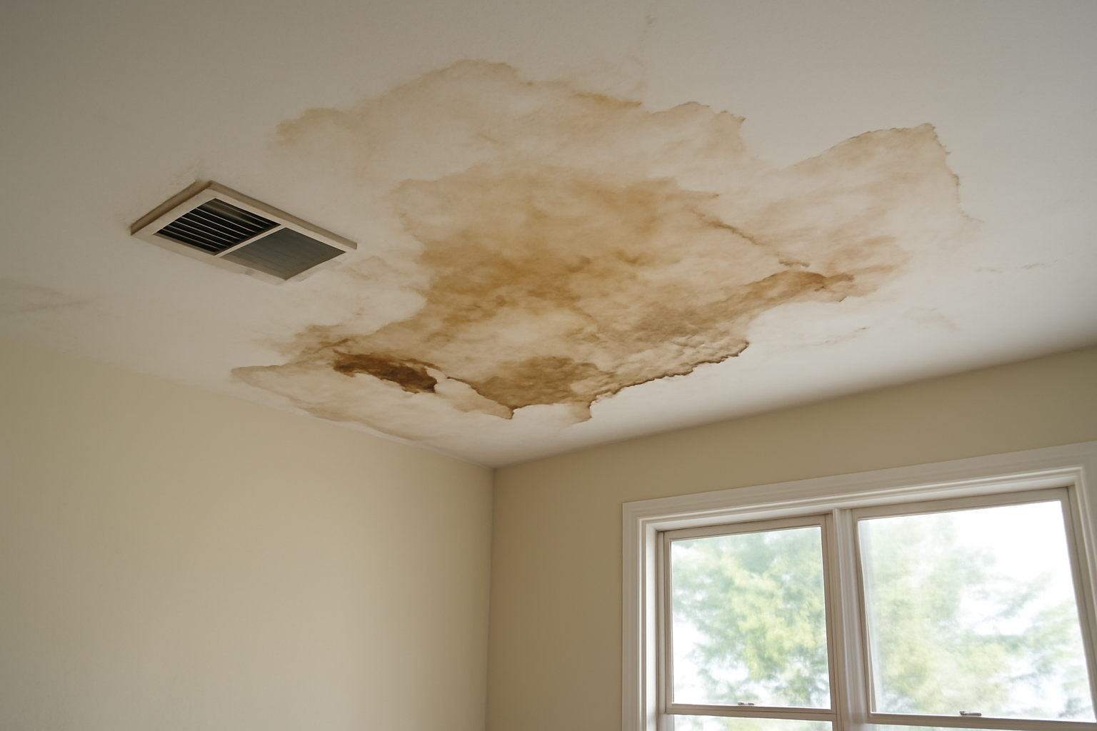 Ceiling Drywall Water Damage Restoration in Farmersville, TX