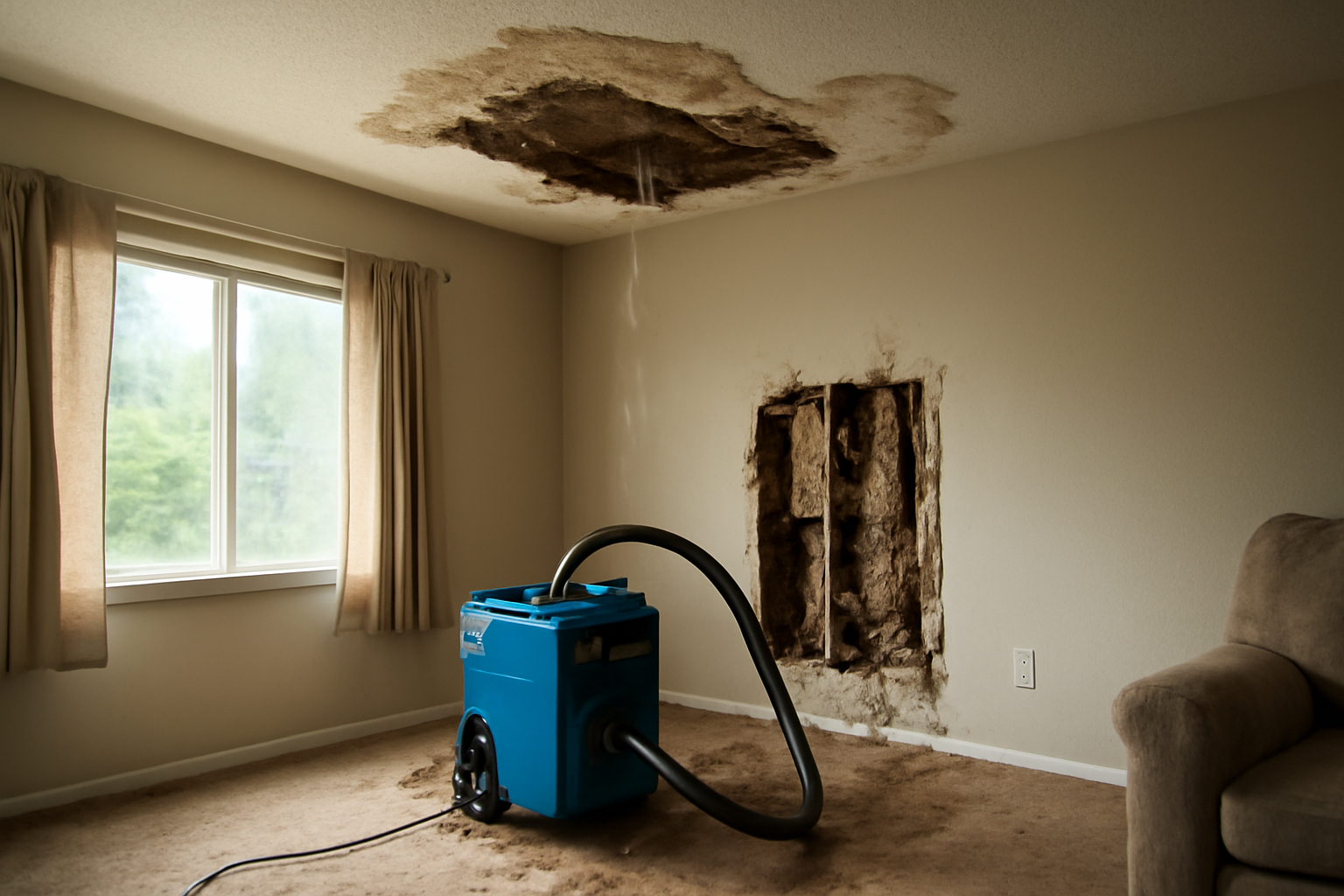 Ceiling Water Extraction in Farmers Branch, TX
