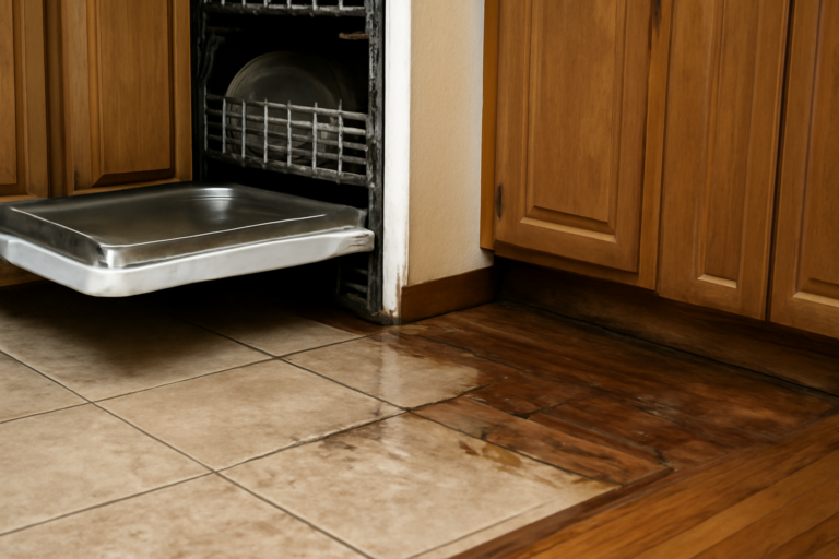 Dishwasher Leak Water Removal