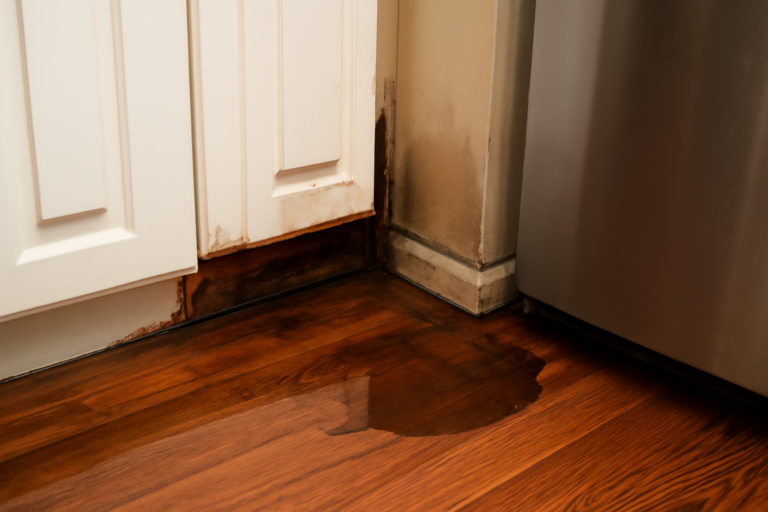 Ice Maker Line Leak Water Removal