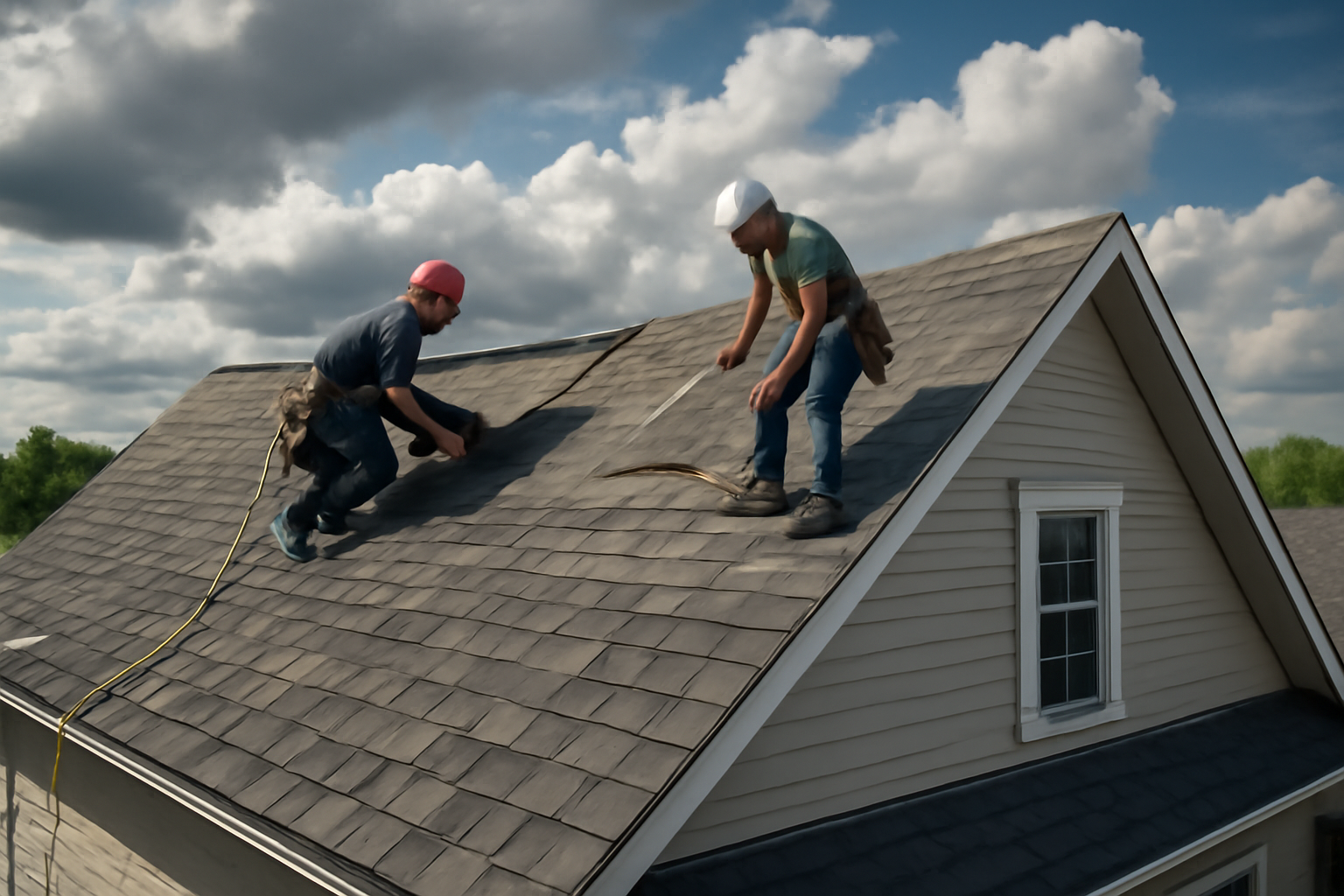 Storm damage repair service