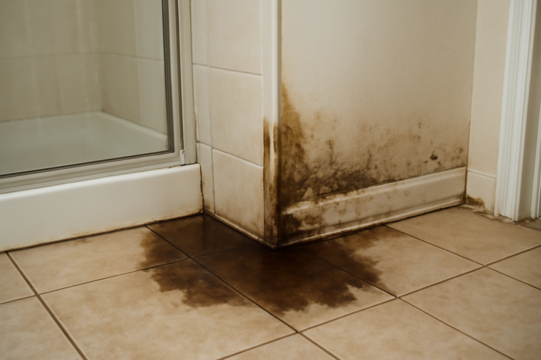 Shower Leak Water Removal