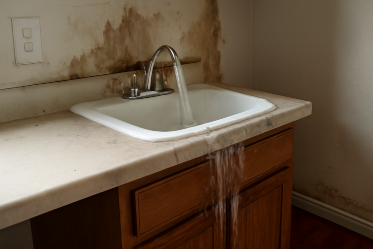Sink Overflow Water Removal