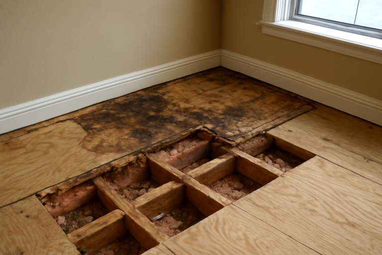Subfloor Water Damage Repair