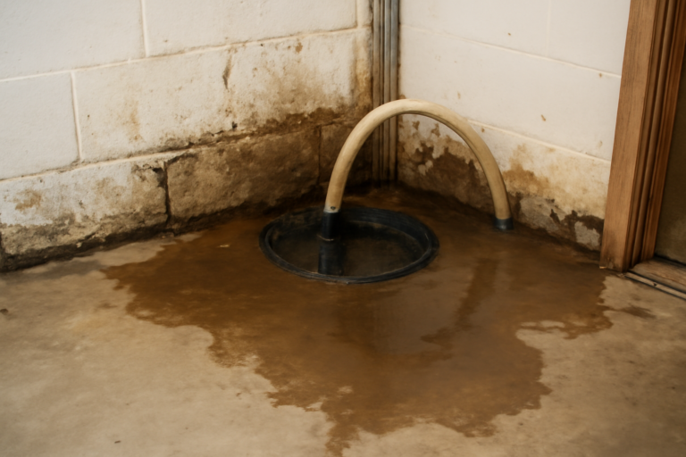 Sump Pump Overflow Water Removal