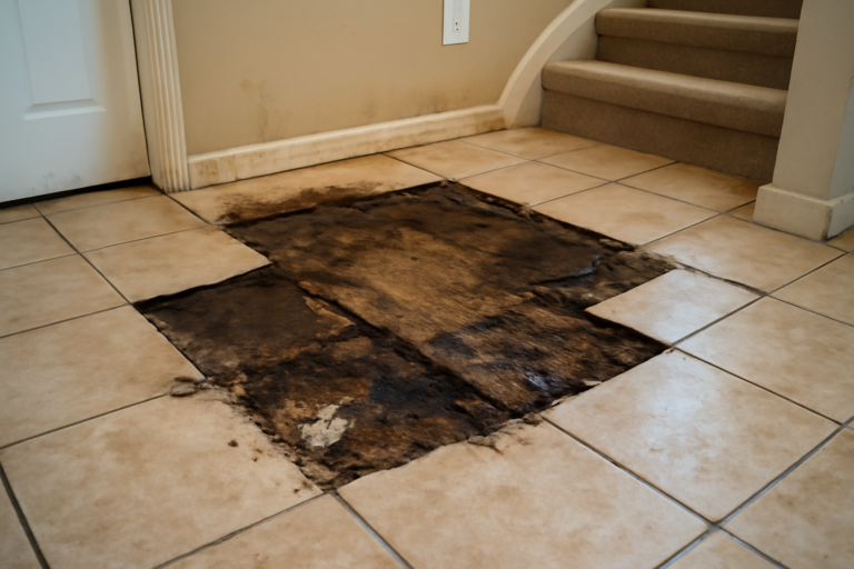 Tile Floor Water Damage Restoration