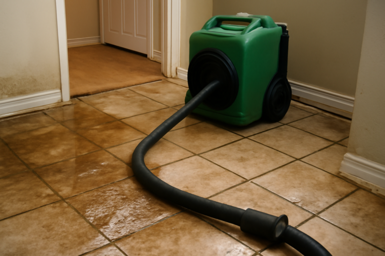 Tile Floor Water Extraction